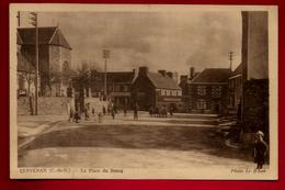 CPA Animée 22 Penvénan La Place Du Bourg - Photo Le Bihan - Café Balcou Riou Magasin Lirzin Pub Byrrh Cimetière ... - Penvénan