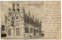 PISA - CHIESA S. MARIA DELLA SPINA - VIAGG. 1899 -7165- - Pisa