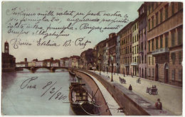 PISA - ANIMATA - VIAGGIATA 1910 - - Pisa