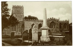 Ref 1348 - Early Postcard - St Beuno's Church & Graveyard Clynnog - Caernarvonshire Wales - Caernarvonshire