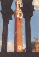 Cartolina Illustrata Siena Torre Del Mangia  (Pisa) - Pisa