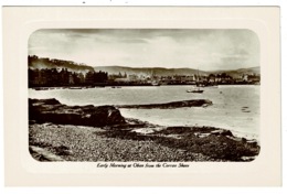 Ref 1350 - Super Evocative Real Photo Postcard - Oban From Corran Shore - Argyll & Bute - Argyllshire