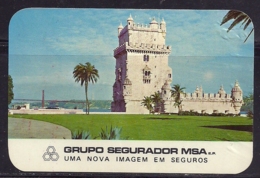 1979 Pocket Calendar Calandrier Calendario Portugal Seguros Insurance Assurance MSA Torre Belém Tower - Small : 1971-80