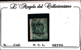 93528) ITALIA- 2 C. Su 5 C. Emissioni Ordinarie Sopras. Pechino E In Moneta Cinese (centesimi O Dollari) - 1918-USATO - Pekin