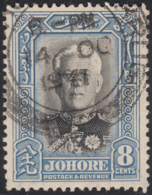 Malaya  Johore 1940 Used Sc 127 8c Sultan Ibrahim - Johore