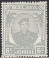 Malaya  Johore 1949-55 MH Sc 135 6c Sultan Ibrahim - Johore