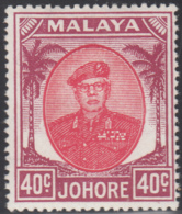Malaya  Johore 1949-55 MH Sc 146 40c Sultan Ibrahim - Johore