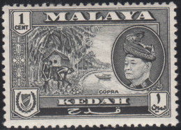 Malaya Kedah 1957 MH Sc 83 1c Copra, Sultan Tungku Badlishah - Kedah