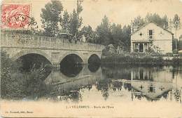 - Eure Et Loir -ref-A230- Villemeux Sur Eure - Bords De L Eure - Pont Et Villa - Villas - Carte Bon Etat - - Villemeux-sur-Eure
