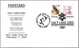2002 WINTER OLYMPICS - OLYMPIC TORCH. Salt Lake City UT 2002 - Winter 2002: Salt Lake City