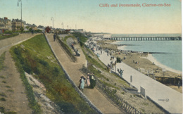 ESSEX - CLACTON - CLIFFS AND PROMENADE Es522 - Clacton On Sea