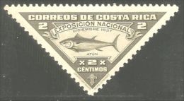 278 Costa Rica Poisson Fish Thon Tuna Atun MH * Neuf CH (COS-19) - Poissons