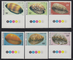 WALLIS & FUTUNA (1981) Seashells. Set Of 6 Imperforates. Scott Nos 288-93, Yvert Nos 291-6. - Geschnittene, Druckproben Und Abarten