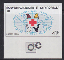 NEW CALEDONIA (1985) Drugs Without Borders. Imperforate. Scott No 524, Yvert No 501. - Imperforates, Proofs & Errors