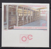 NEW CALEDONIA (1985) Telephone Switching Center. Imperforate. Scott No 525, Yvert No 502. - Ongetande, Proeven & Plaatfouten