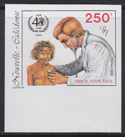 NEW CALEDONIA (1988) Doctor Examining Patient. Imperforate. Scott No 604, Yvert No 565. WHO 40th Annviersary - Sin Dentar, Pruebas De Impresión Y Variedades