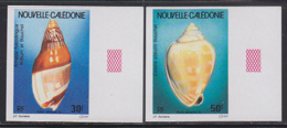 NEW CALEDONIA (1992) Seashells. Set Of 2 Imperforates. Scott Nos C239-40, Yvert Nos PA290-1. - Ongetande, Proeven & Plaatfouten