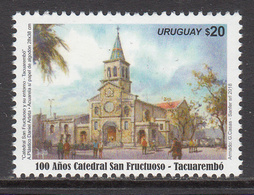 2018 Uruguay Cathedral Architecture Complete Set Of 1 MNH - Uruguay
