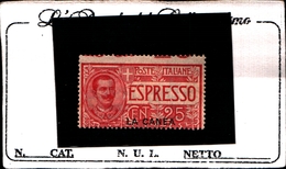 93543) ITALIA-25C.Espressi Soprastampati La Canea - ESPRESSI - 15 Novembre 1906-MLH* - La Canea