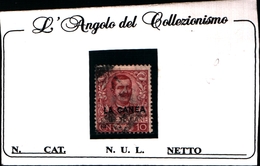 93549) ITALIA-10C.Emissioni Ordinarie Soprastampate La Canea - Dicembre 1907 -USATO - La Canea