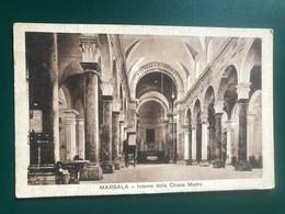 MARSALA (TRAPANI) INTERNO DELLA CHIESA MADRE 1932 - Marsala