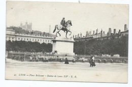3381 Lyon 41 Place Bellecour Statue De Louis XIV 1918 Saint Chamond  Le Jeune Cuirassé Provence Base Navale Marseille - Lyon 2