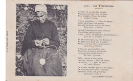 METIER - LA TRICOTEUSE - FEMME TYPE CREUSOIS - Texte Andre MONTAUDON - Artisanat