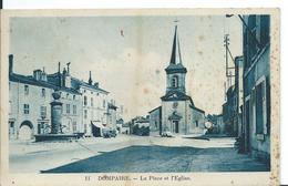 DOMPAIRE   ( VOSGES ) LA PLACE DE L 'EGLISE - Dompaire