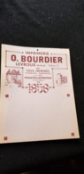 Carton Publicitaire Imprimerie O BOURDIER 1956 De Levroux 36 Indre ILLUSTRATION Porte De Champagne Vieille Prison Tour - Placas De Cartón