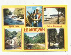 Cp , BOURGOGNE ,  LE MORVAN ,  Noires Montagnes , Multi Vues ,la Cure , Lac Des Settons ,saut Du Gouloux..... - Bourgogne