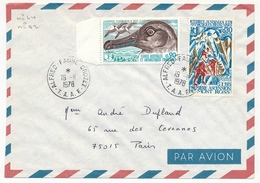 TAAF - Env. Aff 0,90 Albatros Fuligineux + 0,30 Ascension Mont Ross - Obl Alfred Faure Crozet 19/11/1978 - Cartas & Documentos