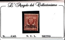 93572) ITALIA-2 C. Emissione Floreale Soprastampati Tripoli Di Barberia - (Non Emessi) - 1915 -MLH* - Non Classificati
