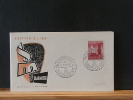 86/692   FDC  SAARLAND 1958 - Cartas & Documentos