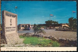 °°° 19310 - ARUBA - WATERSPORT CENTER AT EAGLE BEACH - 1973 With Stamps °°° - Aruba