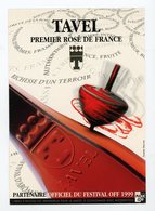 Carte Pub : TAVEL, PREMIER ROSÉ DE FRANCE - - Reclame