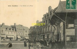 22 Loudéac, Les Halles Et La Place, Belle Carte - Loudéac