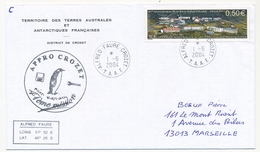 TAAF - Enveloppe Affr 0,50e 40eme Anniversaire Base - Obl Alfred Faure Crozet - 1/6/2004 - 41eme Mission Appro Crozet - Lettres & Documents