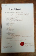 Vintage Passport From Austro-Hungary 1853 - German Form With Description Of Person - Documents Historiques