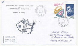 TAAF - Enveloppe Affr 0,15e Calcedoine + 0,45e Mario M - Obl Alfred Faure Crozet - 1/6/2004 -  Crozet Luc Strzalrowski - Covers & Documents