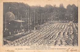 72-LE-MANS- XXVIIIe FÊTE FEDERALE 1902, MOUVEMETS D'ENSEMBLE DES STE DE GYMNASTIQUE - Le Mans