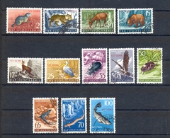 Italy, Yugoslavia, Trieste - Mi.No. 123-134, Fauna, Cancelled. - Oblitérés