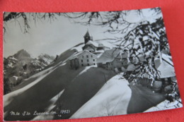 Udine Tarvisio Santuario Monte Lussari In Inverno 1962 + Timbro Luschariberg - Udine