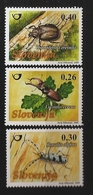 Slovénie Slovenija 2009 N° 665 / 7 ** Insecte, Coléoptère, Lucanus Cervus, Rosalia Alpina, Pique-prune, Scarabée, Alpes - Slovenia
