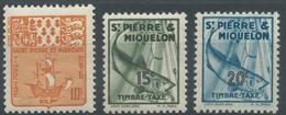 Lot N°54136  TAXE N°67-34-35, Neuf Avec Trace De Charniére Légère - Nuevos