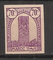 Maroc - 1943-44 - N°Yv. 209 - Tour Hassan 70c Lilas - Non Dentelé / Imperf. - Neuf Luxe ** / MNH / Postfrisch - Neufs