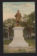 Sir Leonard Tilley StatueKing Square, St. John NB - 1910s - Unused - Some Wear - St. John