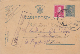 KING MICHAEL, CENSORED TULCEA NR 4, WW2, PC STATIONERY, ENTIER POSTAL, 1942, ROMANIA - Storia Postale Seconda Guerra Mondiale