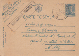 KING MICHAEL, CENSORED TULCEA NR 4, WW2, PC STATIONERY, ENTIER POSTAL, 1942, ROMANIA - World War 2 Letters