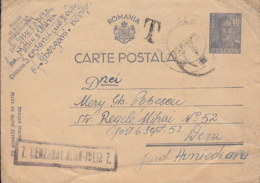 KING MICHAEL, CENSORED ALBA IULIA NR 7, WW2, PC STATIONERY, ENTIER POSTAL, 1944, ROMANIA - World War 2 Letters