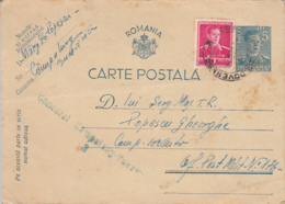 KING MICHAEL, CENSORED CAMPULUNG BUKOVINA NR 3, WW2, PC STATIONERY, ENTIER POSTAL, 1942, ROMANIA - World War 2 Letters